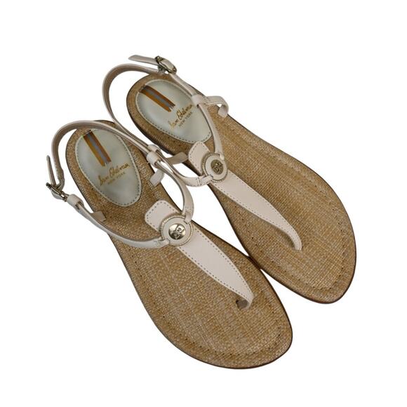 Sam Edelman Womens 8.5 Gigi Signet  Leather Sandal in Modern Ivory NEW - Picture 2 of 10